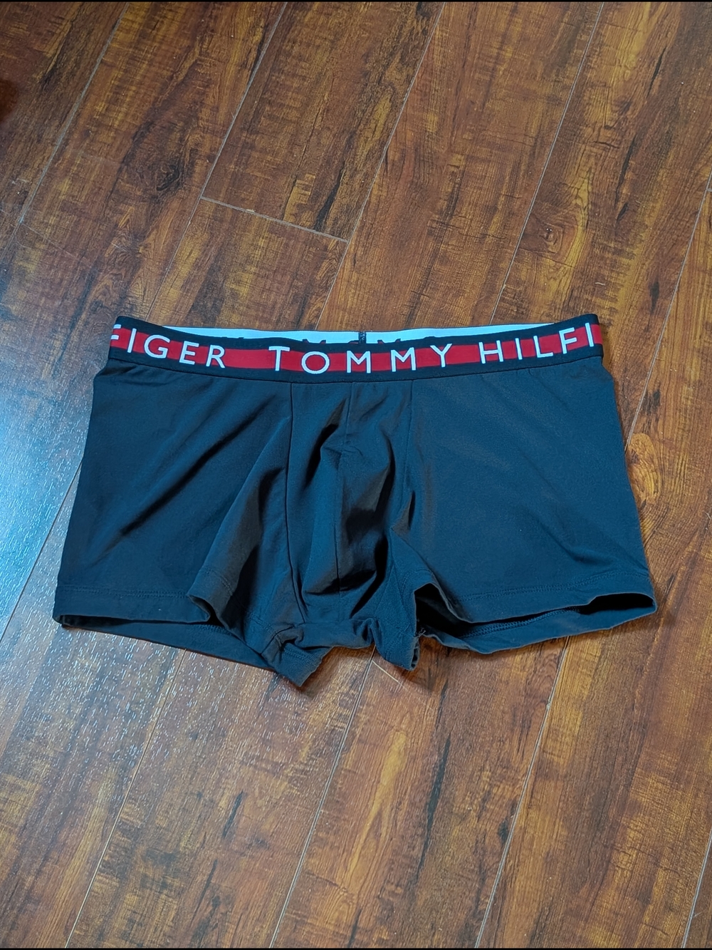 Tommy Hilfiger Navy Boxer Briefs with Red Branded Waistband
